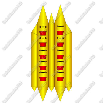 Двойной банан, мест для посадки 10, усиление дна "Стандарт"
