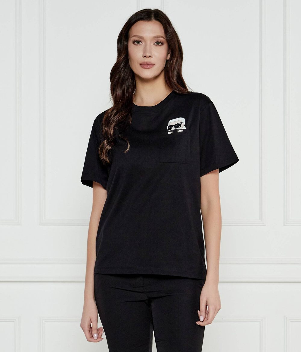 Футболка IKON RS PEAK-A-BOO Karl Lagerfeld - черный(A1W17100)