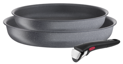 Набор посуды со съемной ручкой Tefal Ingenio Natural Force 3 предмета 22/26 см L3969202