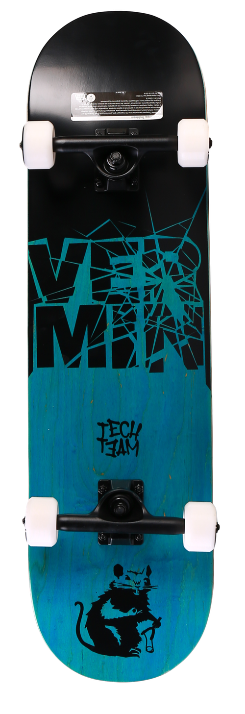 Скейтборд Tech Team Vermin Blue Split 8.5"