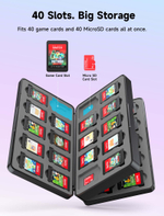 Чехол для игровой карты 40 JSAUX BG0118 для Switch 2, черный