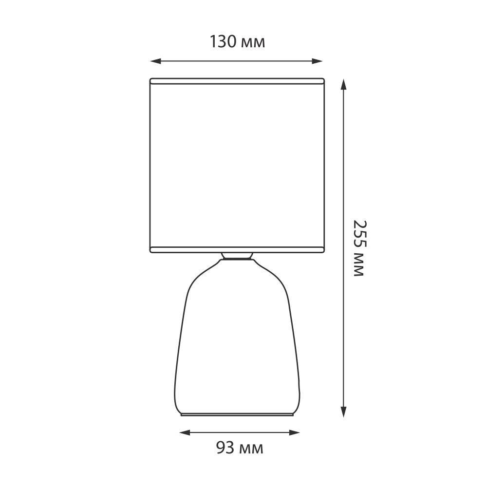UML-B305 E14 BLACK Светильник настольный декоративный под лампу Е14. 40W. Механический выключатель. Черный. ТМ Uniel