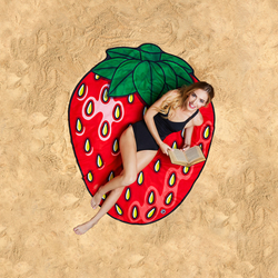 Покрывало пляжное strawberry