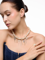 Колье "Pearl And Heart" Bicolor