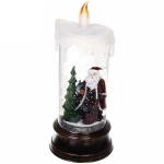 Сувенир с подсветкой «Свеча с компанией снеговиков» 26 см