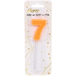 Свеча для торта Цифра Веселый праздник «7» 12 см