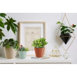 Горшок для цветов пластиковый 3,3л d-19см «Sand» c дренажной вставкой, белый