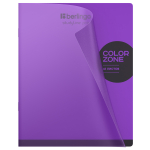 Тетрадь 48л., А5, клетка Berlingo "Color Zone", 80г/м2, пластиковая обложка, ассорти
