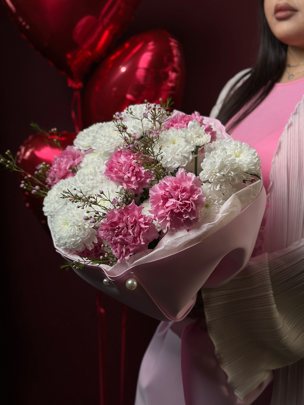 Сборный букет «Дыхание любви»