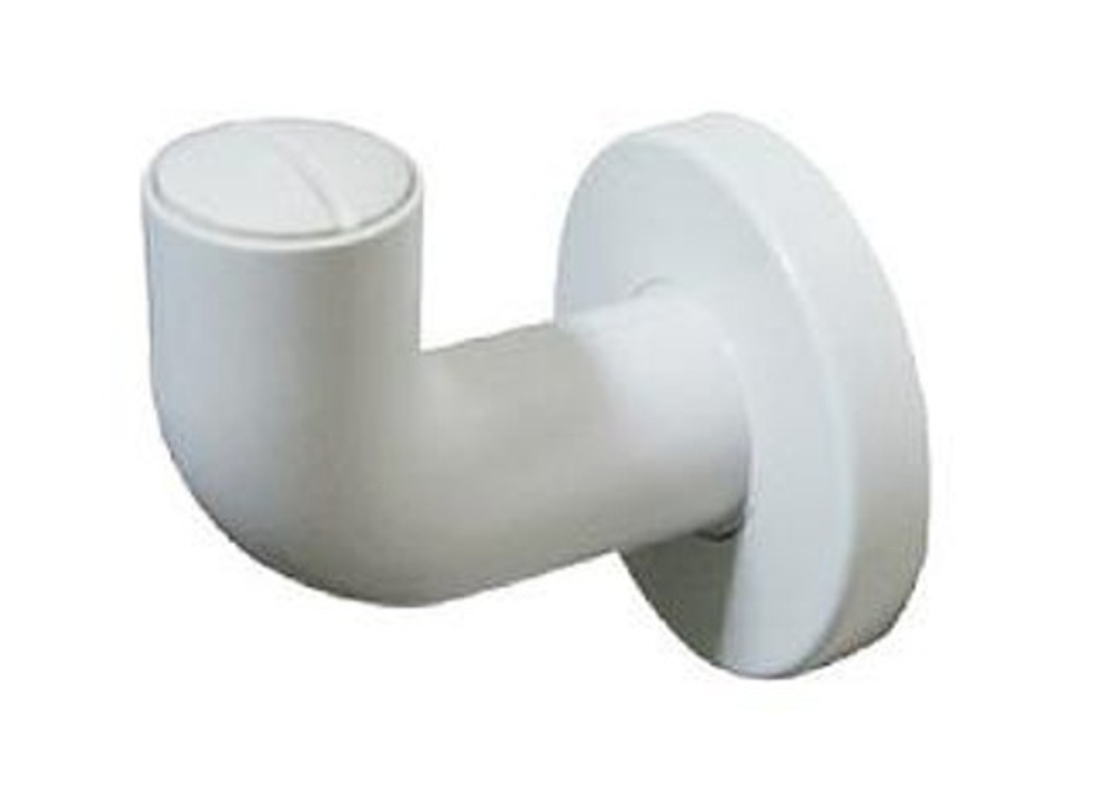 Крючок для ванны алюминий/ABS NOFER 15071.NBA белый