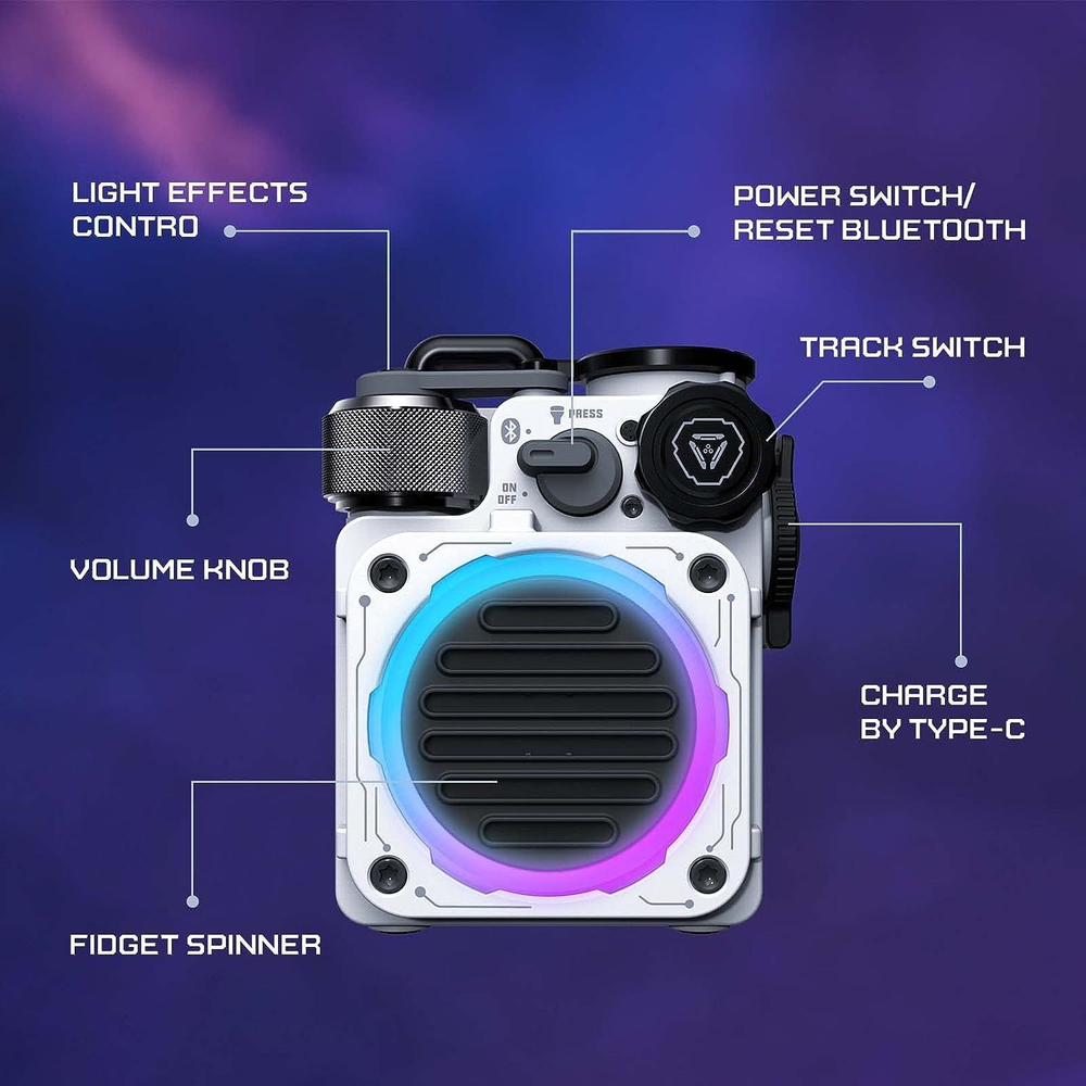 Беспроводная колонка Muzen Sticker красная