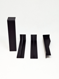 Соединитель для плинтуса 70x12 мм, белый пластиковый - 4 шт.