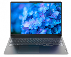 Ноутбук Lenovo IdeaPad 5 Pro 16IHU6 16"(2560x1600)/Intel Core i5 11300H(3.1Ghz)/8192Mb/512SSDGb/noDVD/Ext:nVidia GeForce MX450(2048Mb)/Cam/BT/ WiFi/75WHr/war 1y/1.9kg/grey/Win11Home + 95W, RU kbd 82L9008NRK