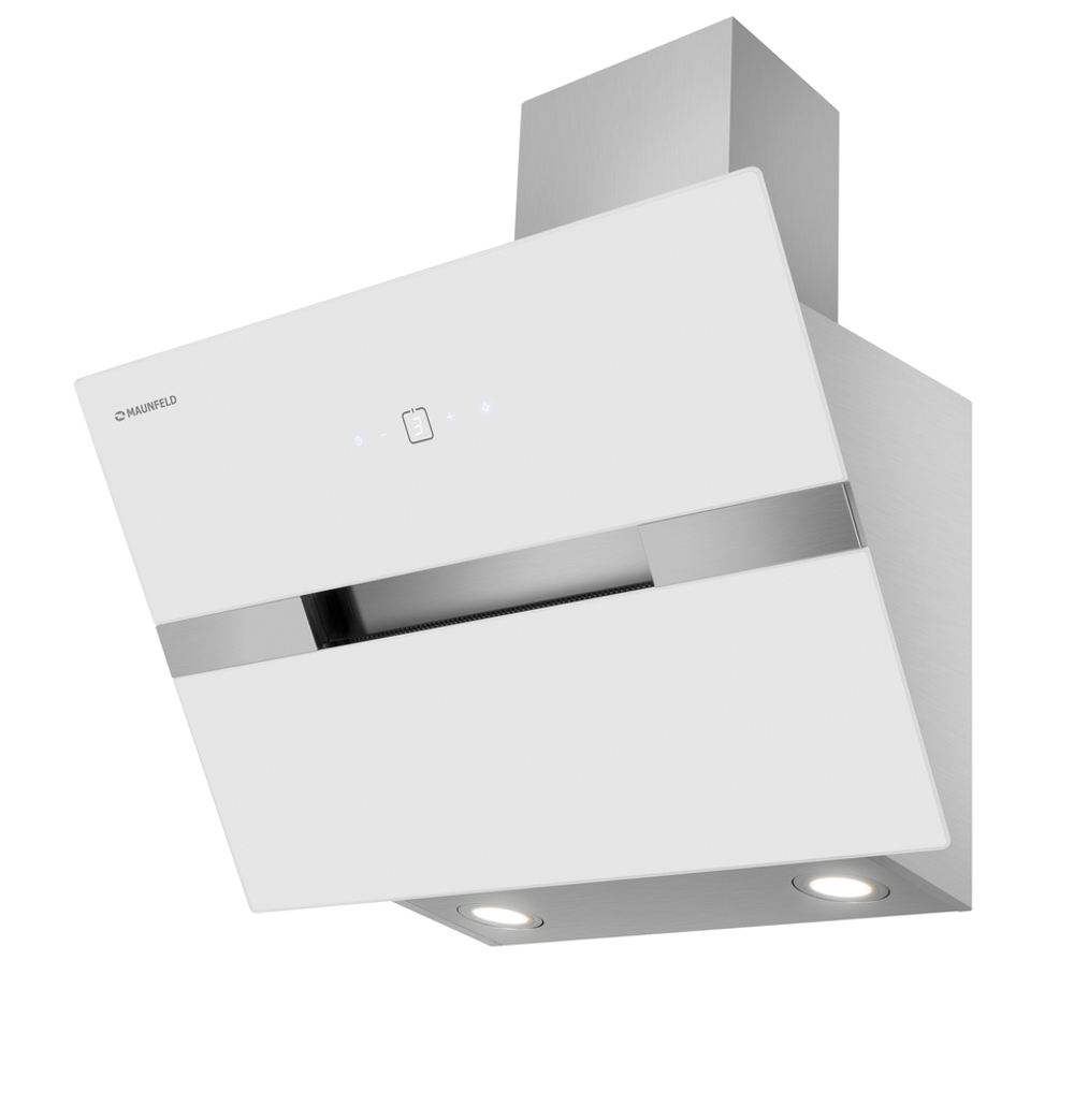 Каминная вытяжка Maunfeld MERSEY 60 Inox Glass white