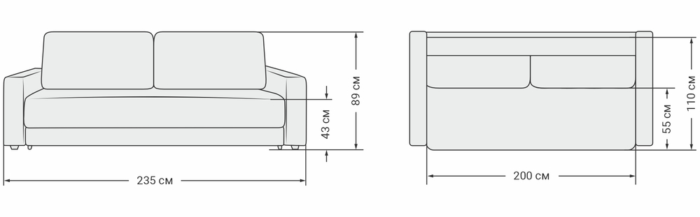 Диван BOSS 2.0 Велюр Royal тауп