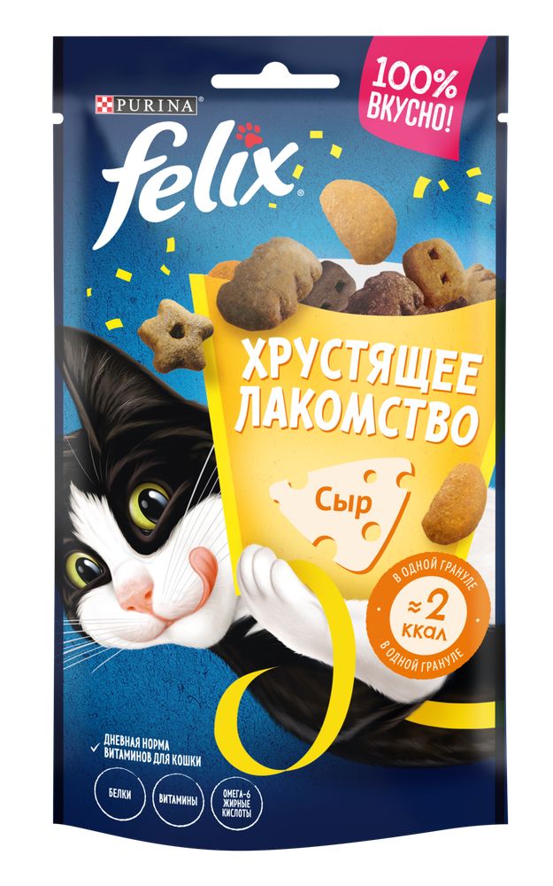 Лакомство для кошек Felix с сыром 60 г