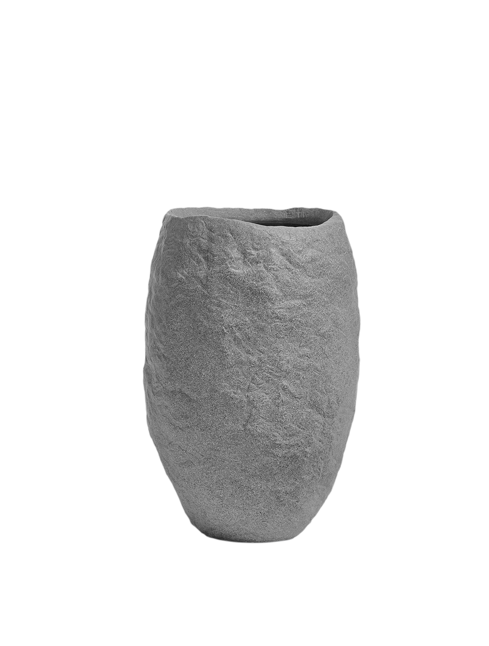 Кашпо TREEZ Effectory - Organic - Высокая чаша - Серый ледник