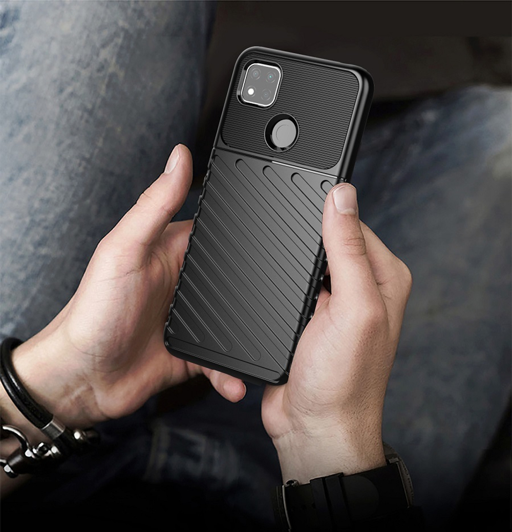 Ударопрочный чехол на Xiaomi Redmi 9c, серия Onyx от Caseport