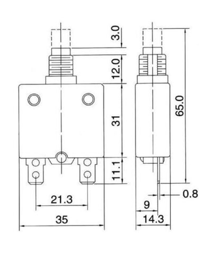 Предохранитель автоматический 5 А