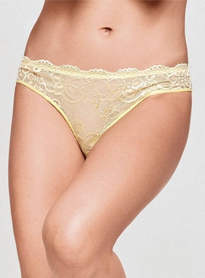 Трусики-слипы из цветного кружева (Размер: 2 размер) (Цвет: желтый)