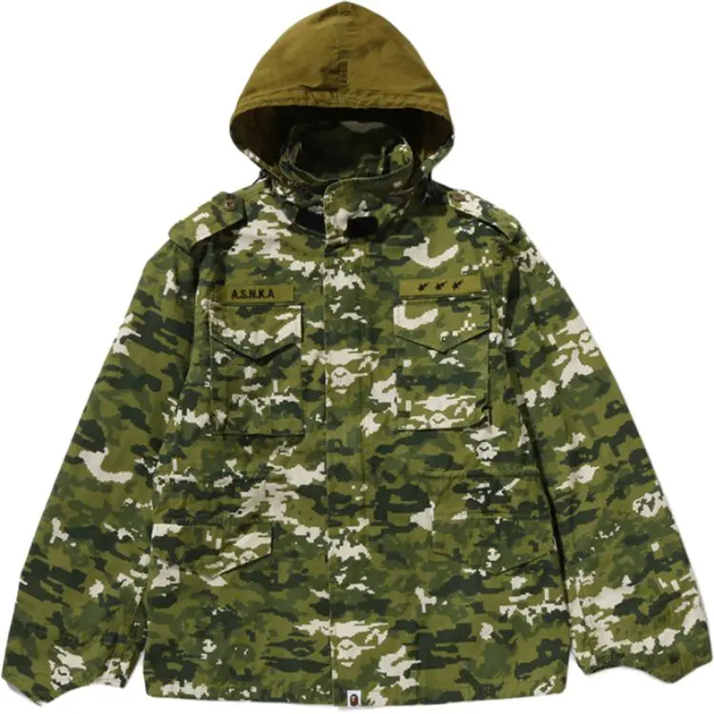 A Bathing Ape Bathing Ape Jackets Cotton Letter Moderate Zip Closure 0zxljm308401q