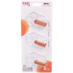 Крючки в наборе 3шт на липком слое «ДОМания», овальные, прозрачные, нагрузка 6кг