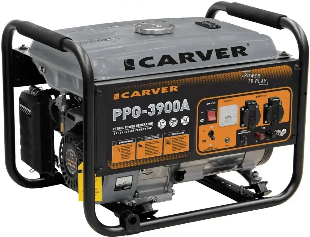 Генератор Carver PPG- 3900А 3.2кВт