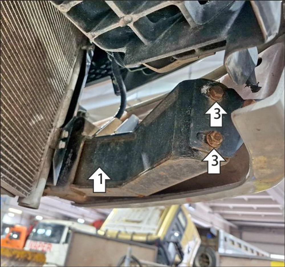 радиатора кондиционера, 3 мм, Сталь. для Kamaz Компас 5 2023-н.в., Motodor.27725