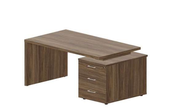 Стол на опорной тумбе 3 ящика (правый) 160(+0/15/30)х90х73.5см