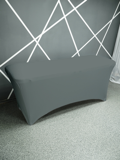 Чехол для кушетки на резинке тканевый 183*76 серый