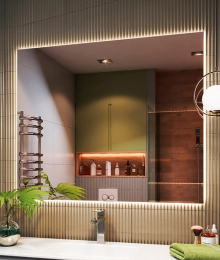 Зеркало Quadro Comfort 1200 на взмах