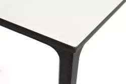 "Малага" обеденный стол из HPL 160х80см, цвет молочный, каркас черный
