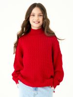 Джемпер для девочки AT1277 красный