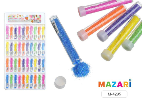 Декор блестки декоративные, неон, туба, ассорти, MAZARI