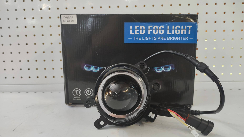 25 BI - Б. Дальний / ПТФ BI-LED (J-25, ближний, дальний) би-линзы для Toyota/Lexus, светодиодные противотуманные фары (2 шт. / комплект) ..