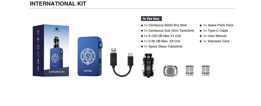 Lost Vape CENTAURUS M200 Kit