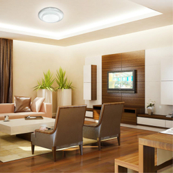 2041/ELN PALE SN 197 Светильник пластик/белый/прозрачный LED 76Вт 3000/4000/6000K D450 IP43 CCT FLOORS