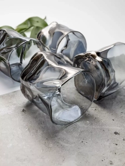 Набор бокалов рокс для виски, черный, 300 мл, 6 шт.