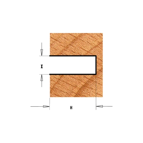 Фреза концевая -contractor пазовая Z2 с державкой S=8 D=40x4 CMT K922-340A