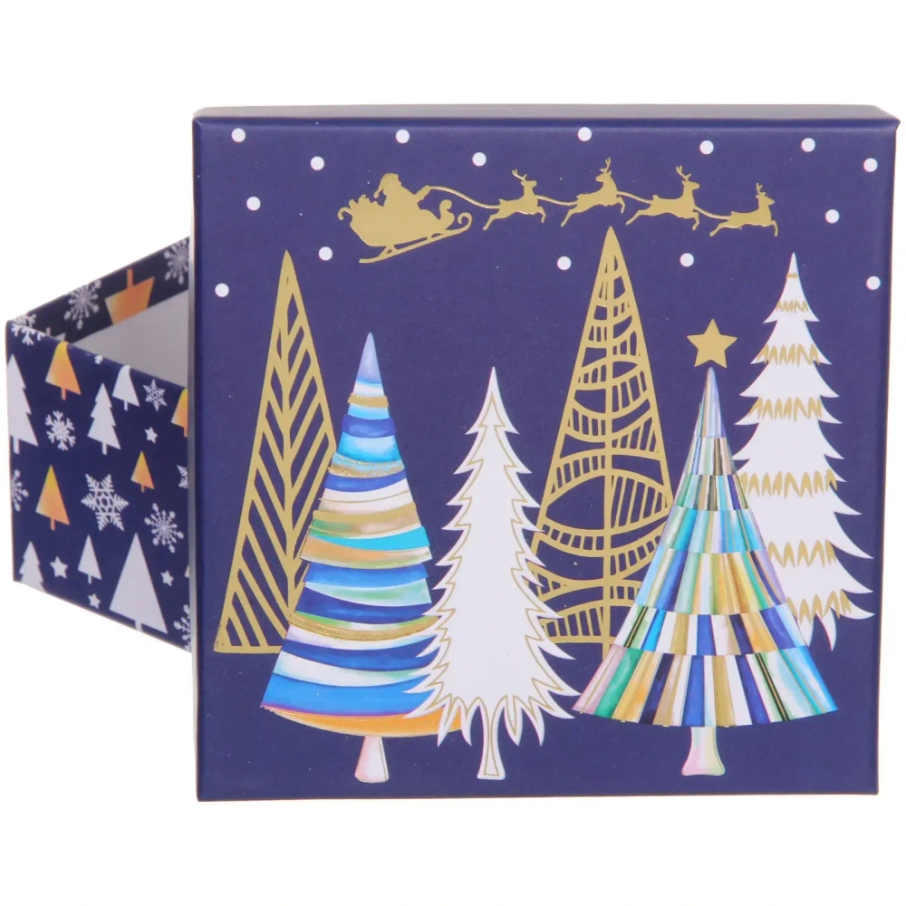 Коробка подарочная «Зимнее очарование» 15,5*15,5*7,5 см