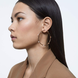 CONSTELLA: серьги HOOP WHITE/ROS