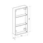 Зеркала-шкафы Reflexion Circle RF2104SR
