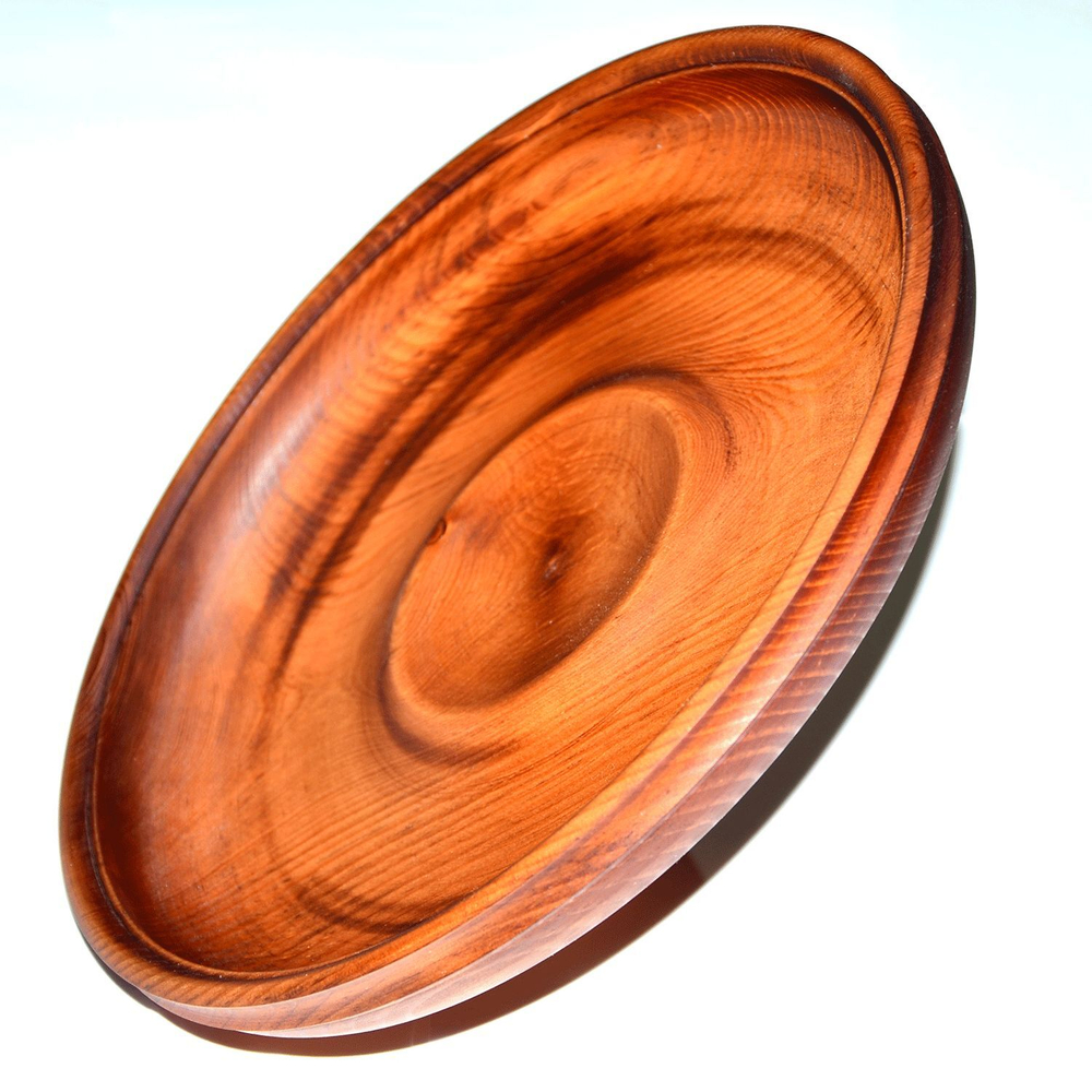 Деревянная тарелка Art of Siberia блюдо из сибирского кедра 285 мм. T1