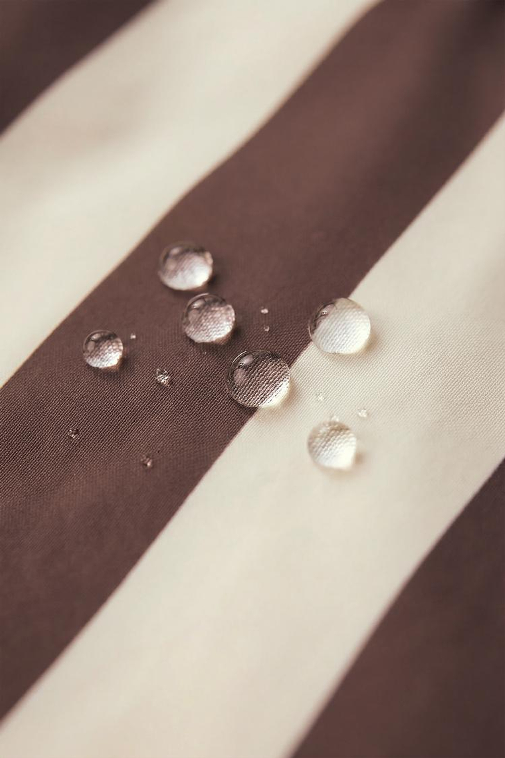 ZARA ЛЕГКИЙ ДОЖДЕВИК В ПОЛОСКУ, ЭКРЮ/КОРИЧНЕВЫЙ