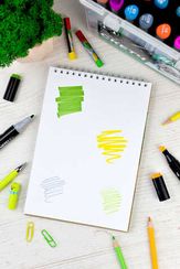 Скетчпад А5 148х210 мм, 40 л, блок - белый офсет, крафт-бумага 80 г/м², арт. 62772