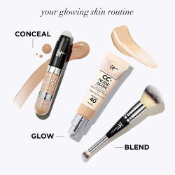 IT Cosmetics Your Skin But Better CC + Nude Glow - Осветляющий тональный крем SPF 40, 32 ml