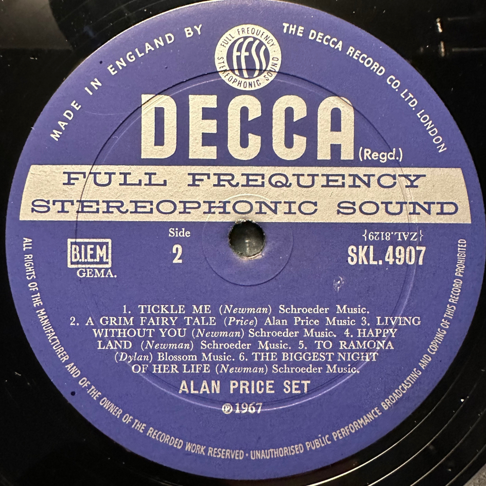 The Alan Price Set - A Price On His Head (Англия 1967г.)
