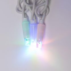 ULD-C2030-240-TWK MULTI IP67 Занавес светодиодный с эффектом мерцания. 3х2м. Соединяемый. 240 светодиодов. Разноцветный свет. Провод белый. TM Uniel.