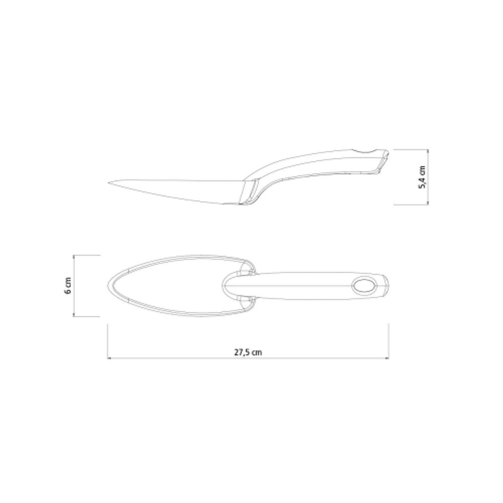 Лопатка Tramontina 78108000 садовая узкая пластиковая