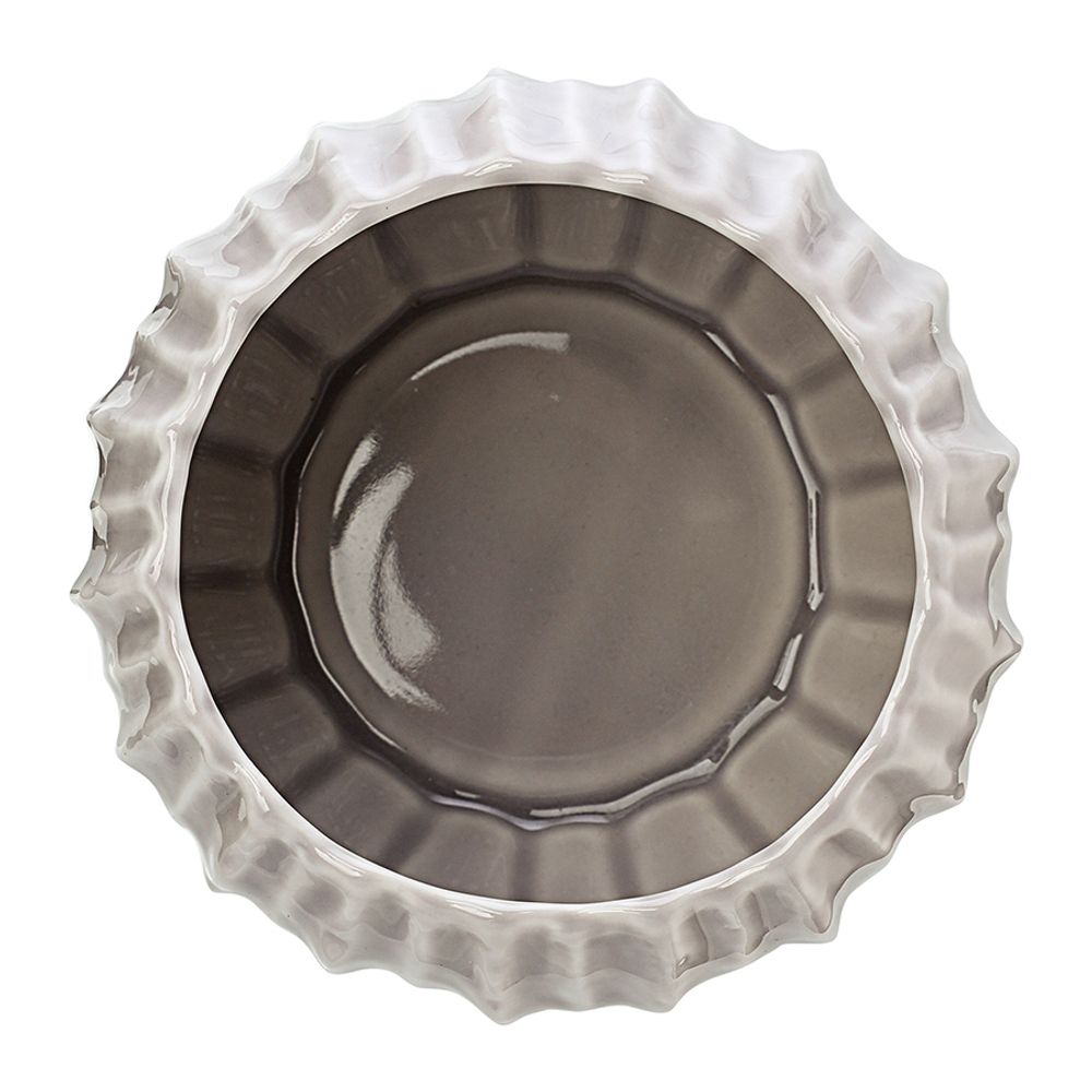 Набор из 2 салатников Actinia серого цвета из коллекции Sea treasures, 640 мл